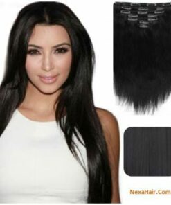 Clip In Hair Extensions Jet Black