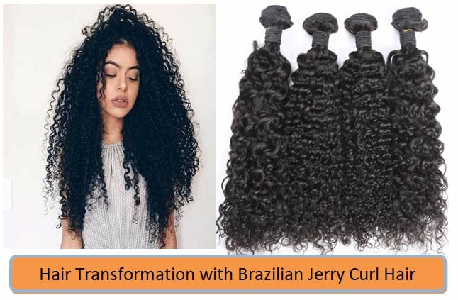 Brazilian Jerry Curl Hair Bundles