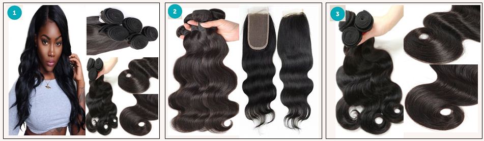 Brazilian Body Wave Bundles With Closure