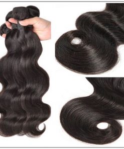 Brazilian Body Wave Hair 3 Bundles With Closure img 3