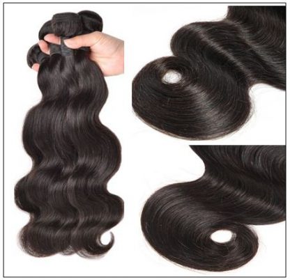 Brazilian Body Wave Hair 3 Bundles With Closure img 3