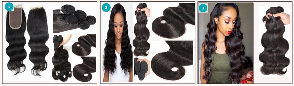 Brazilian Body Wave Hair 3 Bundles With Closure