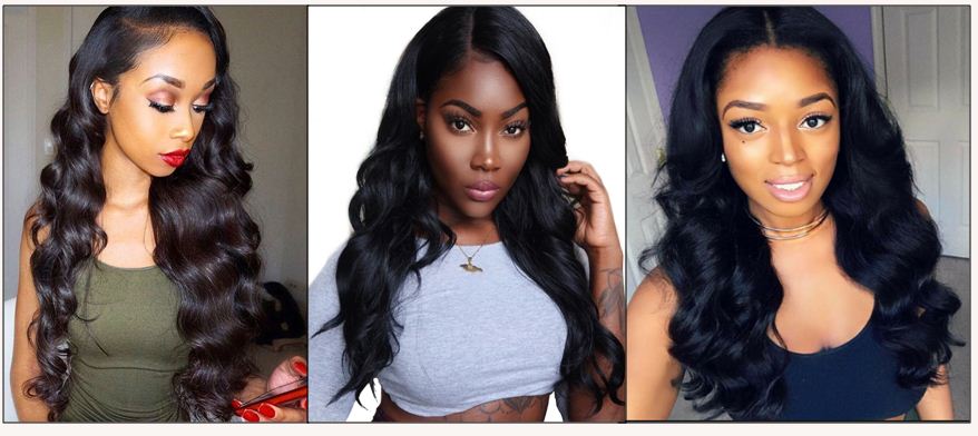 Brazilian body wave hair 3 bundles with closure img