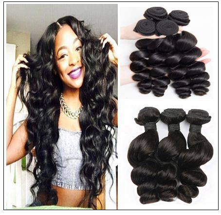 12 Inch Loose Wave Weave:100% Brazilian Hair Extension