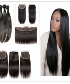 brazilian straight hair bundles with closure img 2