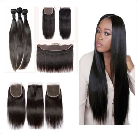 brazilian straight hair bundles with closure img 2
