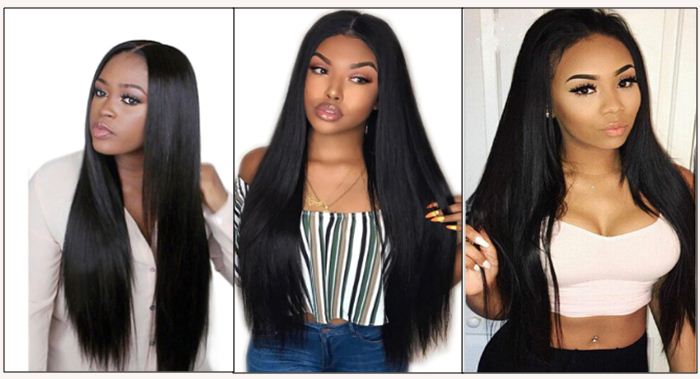 brazilian straight hair bundles with closure img