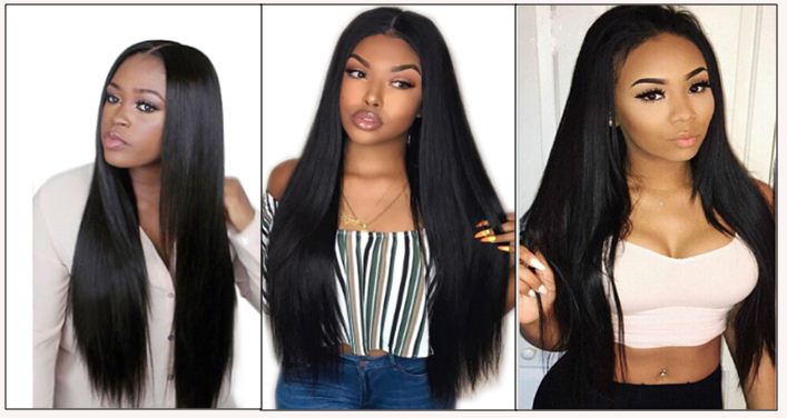 10 inch straight human hair weave img