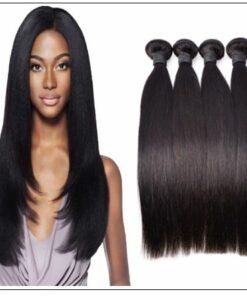12 inch straight human hair weave img 1