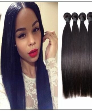 12 inch straight human hair weave img 1