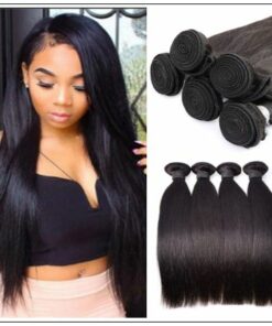 12 inch straight human hair weave img 3