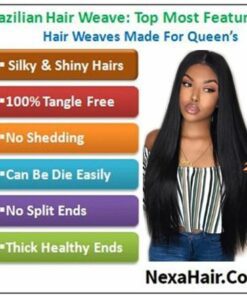 12 inch straight human hair weave img 4