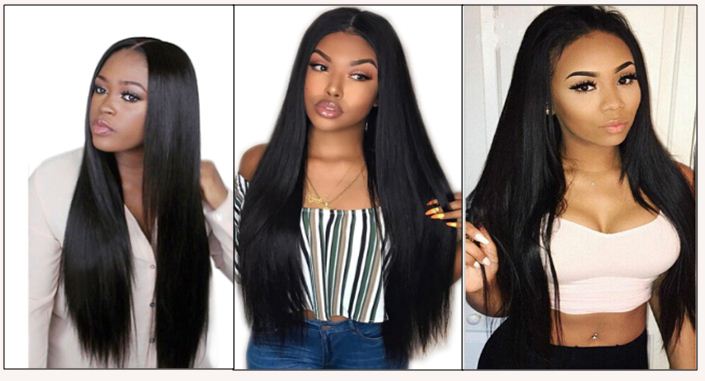 12 inch straight human hair weave img