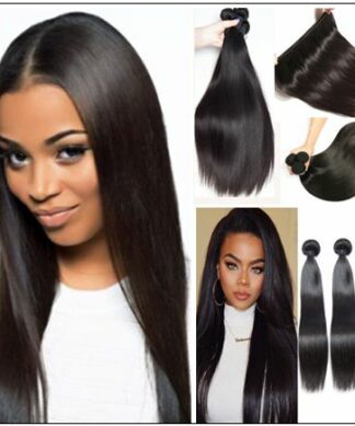 18 inch human hair straight weave img 1