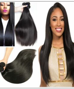 18 inch human hair straight weave img 3