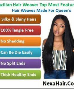 18 inch human hair straight weave img 4