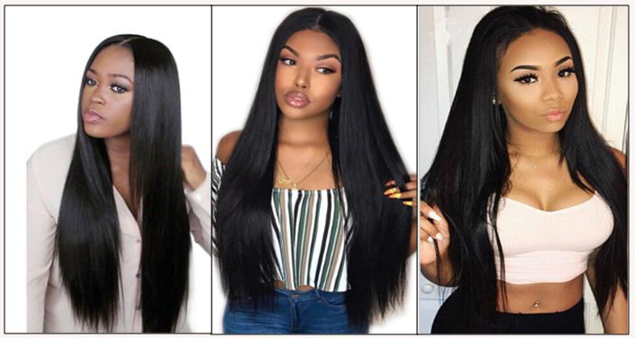 18 inch human hair straight weave img