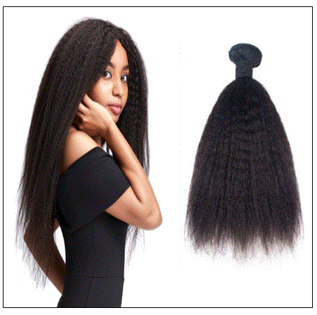 Brazilian Kinky Straight Hair 3 Bundles: 100% Human Hair
