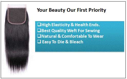 Brazilian Straight Hair 3 Bundles With Closure 2