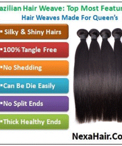 Brazilian Straight Hair 3 Bundles With Closure img 4