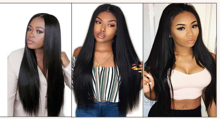 Brazilian Straight Hair 3 Bundles With Closure img