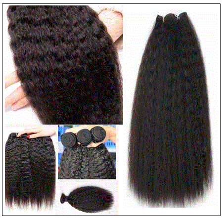 Kinky Straight Human Hair Weave img 2