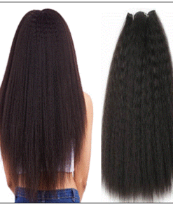 Kinky Straight Human Hair Weave img 3