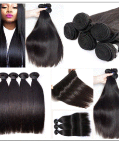 Straight Hair Weave With Closure img 3