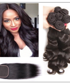 cheap hair bundles with closure img 1