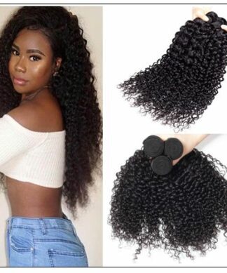 1 Bundle Virgin Curly Hair Weave Unprocessed Human Hair img 3