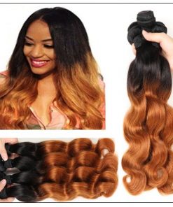 3 Bundle Ombre Indian Virgin Body Wave Hair Weave