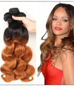 3 Bundle Ombre Indian Virgin Body Wave Hair Weave img
