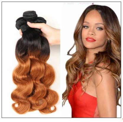 3 Bundle Ombre Indian Virgin Body Wave Hair Weave img