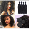 3 Bundles Brazilian Jerry Curly Hair Unprocessed Virgin Hair Weave img