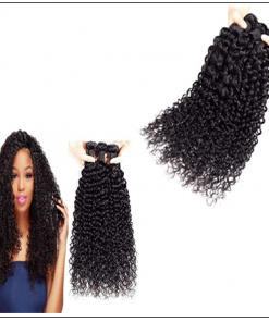 3 Bundles Brazilian Jerry Curly Hair Unprocessed Virgin Hair Weave img 2