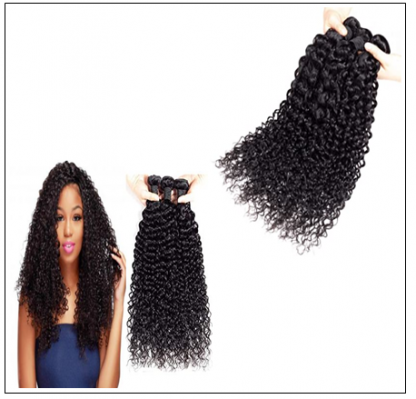 3 Bundles Brazilian Jerry Curly Hair Unprocessed Virgin Hair Weave img 2