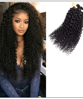 3 Bundles Brazilian Jerry Curly Hair Weave Remy Human Hair img