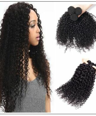 3 Bundles Indian Jerry Curly Virgin Human Hair Weave img 1