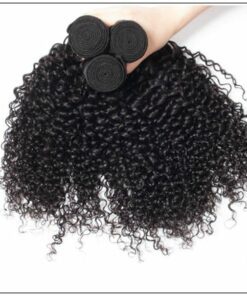 3 Bundles Indian Jerry Curly Virgin Human Hair Weave img 2
