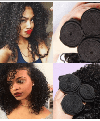 3 Bundles Natural Color Malaysian Jerry Curly Virgin Hair img 1