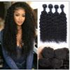 4 Bundles Weft Natural Color Peruvian Jerry Curly Hair img
