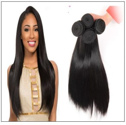 4 PcsPack Straight Raw Virgin Human Hair Bundles 3