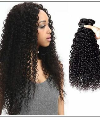 Brazilian Jerry Curly Human Virgin Hair Weaving 3 Bundles Deals img 1