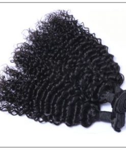 Malaysian Jerry Curly Human Hair 3 Bundles Weft Natural Color 2