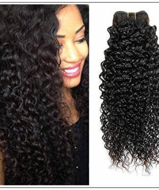 Malaysian Jerry Curly Human Hair 3 Bundles Weft Natural Color img