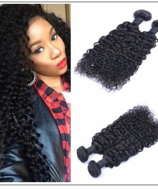 Malaysian Virgin Hair African American Jerry Curly Weave 4 Bundles img