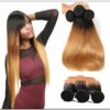 Ombre 4 Bundles Straight Human Virgin Hair