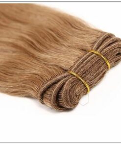 12 # Light Brown Colored Weave Brazilian Remy Human Hair img 3-min