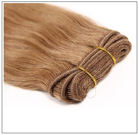 12 # Light Brown Colored Weave Brazilian Remy Human Hair img 3-min