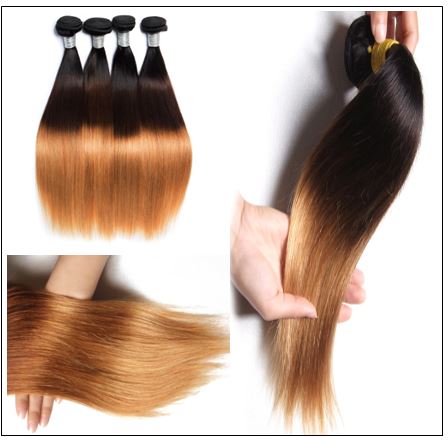 3 Bundle Brazilian Ombre Straight Premium Human Hair Weave img 4 min